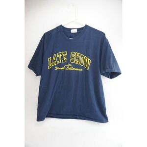 Vintage 1990s Lee Total Cotton Late Show With David Letterman T-Shirt Mens XL GC